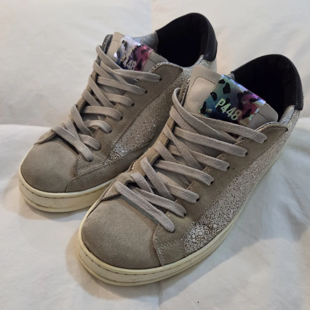 P448 Women's John Glitter Low Top Sneakers Size EU 36 Size 6 US